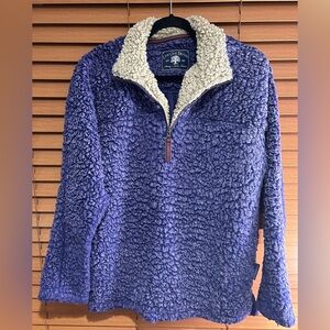 Live Oak Brand Purple Sherpa Pullover